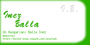 inez balla business card